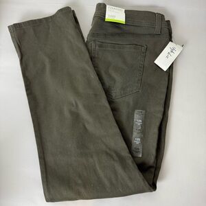 Style & Co. Moss Green Straight Leg Pants women 12 Short